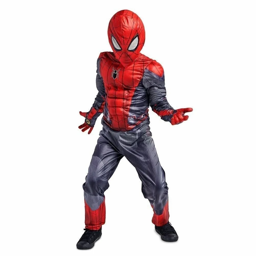 NWT Disney Store Spiderman Spider-Man  Light Up Costume Size 7/8